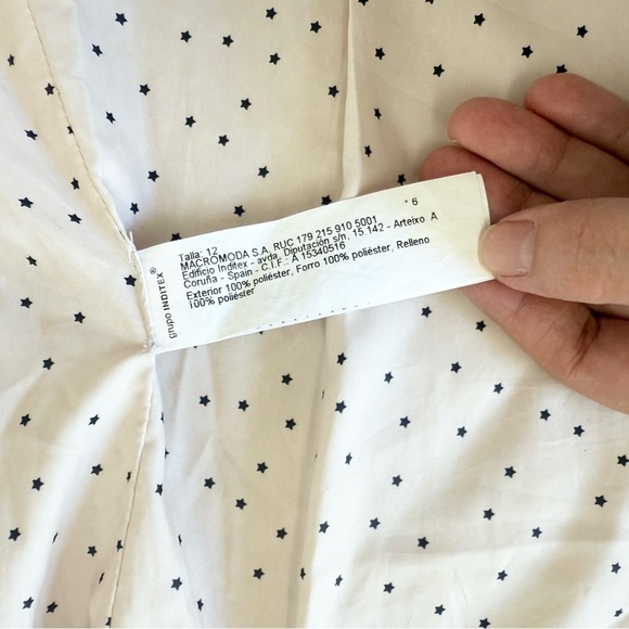 Zara for Girls Size 12 yrs. Ivory Quilted Hooded Vest Pockets Zip Up - Picture 6 of 9